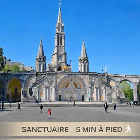 T2 Du Sanctuaire 400 M De La Grotte Wifi Tv 아파트 *